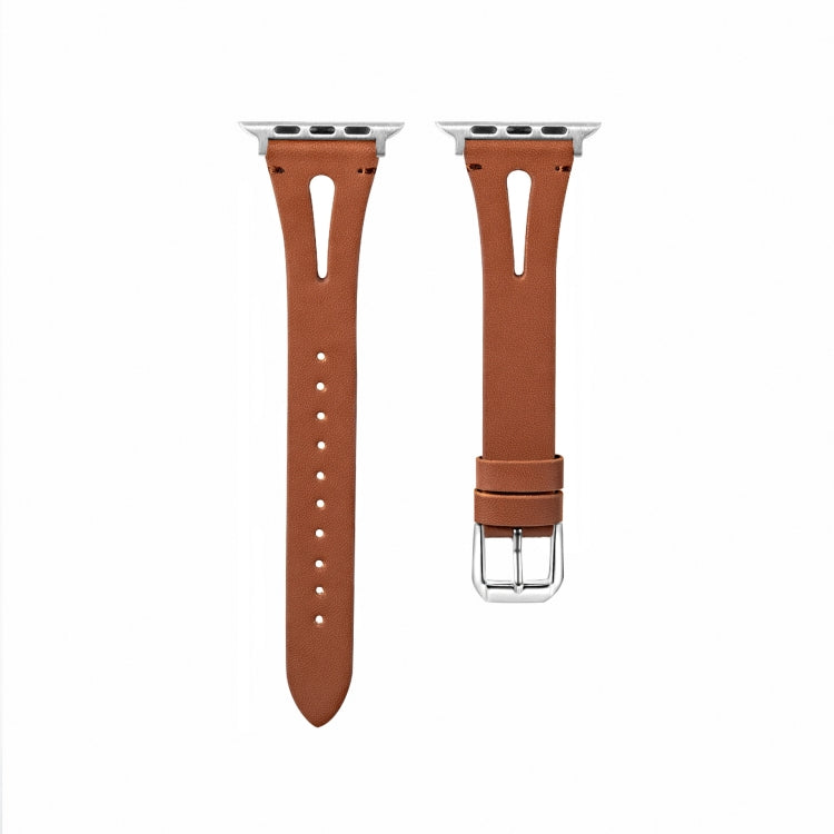 Leather Strap For Apple Watch Ultra 49mm&Watch Ultra 2 49mm / Series 9&8&7 45mm / SE 3&SE 2&6&SE&5&4 44mm / 3&2&1 42mm(Light Green) by bashfashion