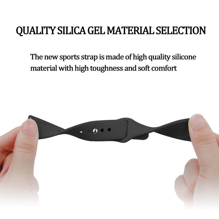 Monochrome Silicone Watch Band For Samsung Galaxy Watch Active 20mm(Pastel Violet) by bashfashion