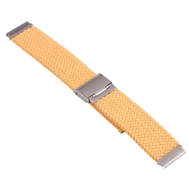 For Samsung Galaxy Watch 4 / Watch 5 20mm Nylon Braided Metal Buckle Watch Band(Gold) by bashfashion