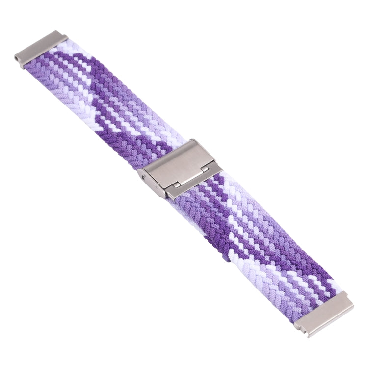 For Samsung Galaxy Watch 4 / Watch 5 20mm Nylon Braided Metal Buckle Watch Band(Z Purple) by bashfashion