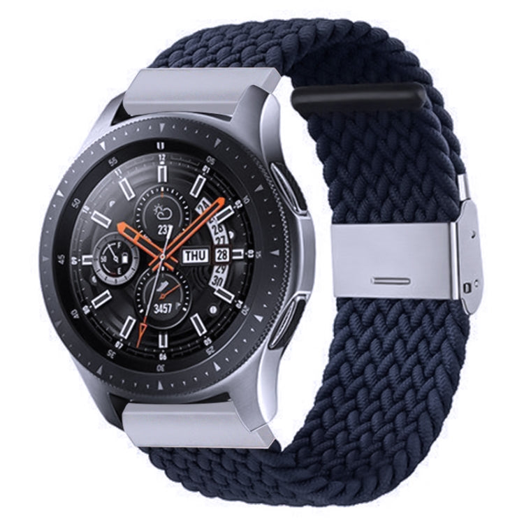 For Samsung Galaxy Watch 4 / Watch 5 20mm Nylon Braided Metal Buckle Watch Band(Charcoal) by bashfashion