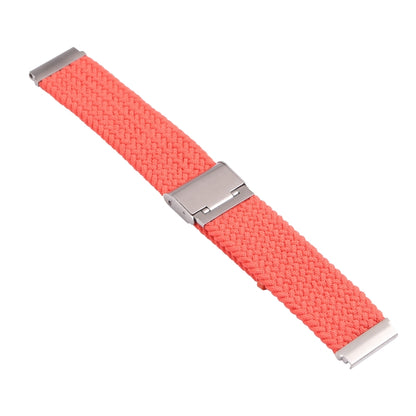 For Samsung Galaxy Watch 4 / Watch 5 20mm Nylon Braided Metal Buckle Watch Band(Bright Orange) by bashfashion