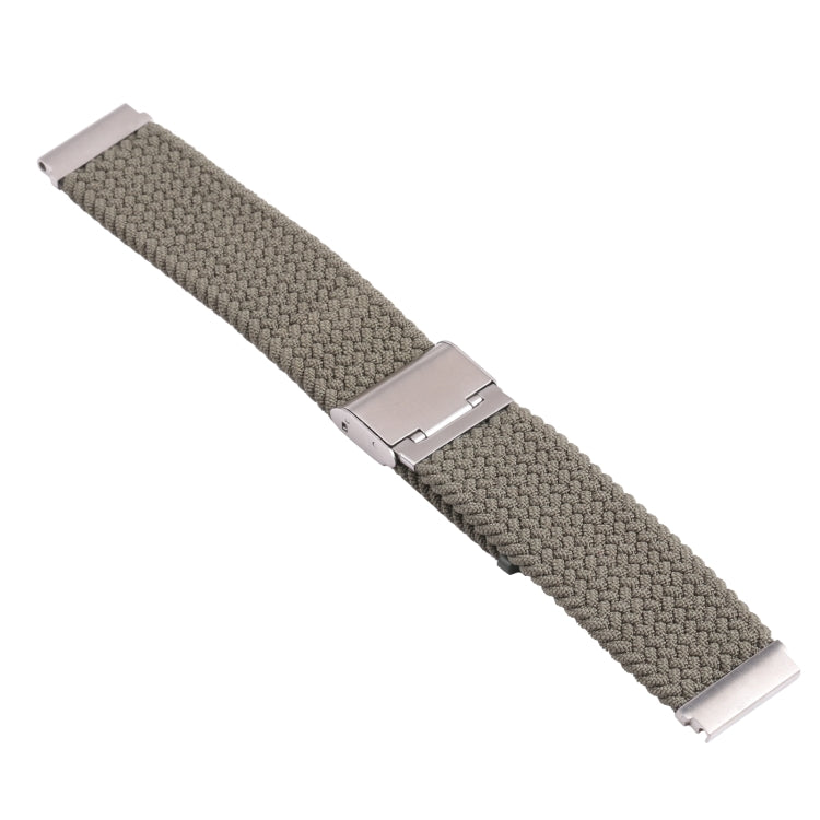 For Samsung Galaxy Watch 4 / Watch 5 20mm Nylon Braided Metal Buckle Watch Band(Olive Green) by bashfashion