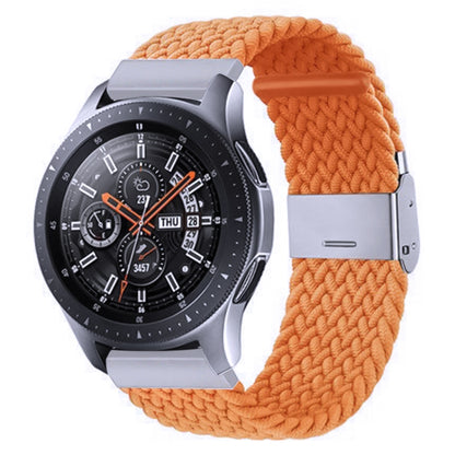 For Samsung Galaxy Watch 4 / Watch 5 20mm Nylon Braided Metal Buckle Watch Band(Orange) by bashfashion