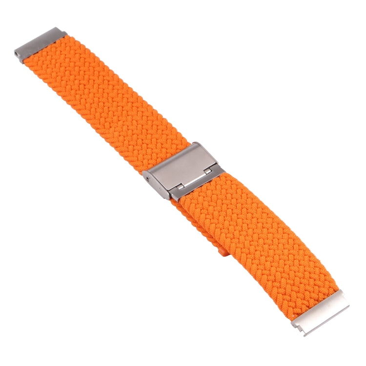 For Samsung Galaxy Watch 4 / Watch 5 20mm Nylon Braided Metal Buckle Watch Band(Orange) by bashfashion