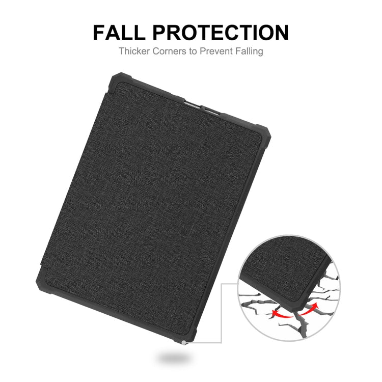 For Amazon Kindle Paperwhite 5 2021 ENKAY Solid Color Denim Texture Horizontal Flip Leather Tablet Case with Sleep / Wake-up Function(Black) by ENKAY