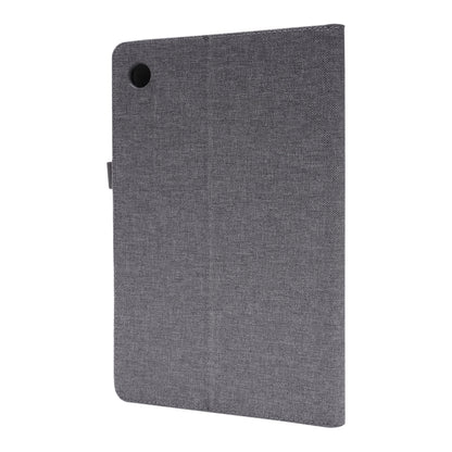 For Samsung Galaxy Tab A8 10.5 2021 Horizontal Flip Fabric PU Leather Tablet Case with Card Slots & Holder(Grey) by bashfashion