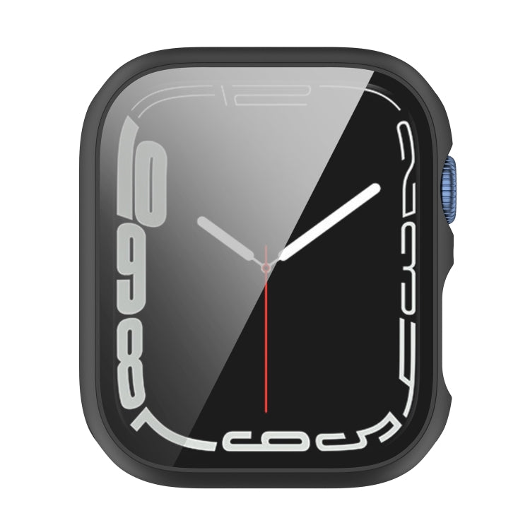 Shockproof PC Protective Case with Tempered Glass Film For Apple Watch Series 9 / 8 / 7 41mm(white) by bashfashion