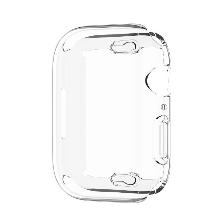 Shockproof TPU Full Protective Shell with Protective Film For Apple Watch Series 9 / 8 / 7 45mm(Transparent) by bashfashion