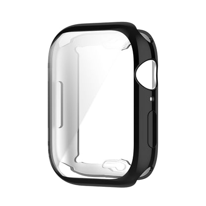 Shockproof TPU Full Protective Shell with Protective Film For Apple Watch Series 9 / 8 / 7 41mm(Black) by bashfashion