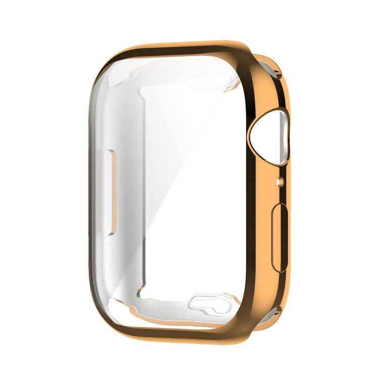 Shockproof TPU Full Protective Shell with Protective Film For Apple Watch Series 9 / 8 / 7 41mm(Rose Gold) by bashfashion