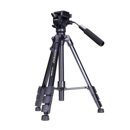 YUNTENG VCT-691 Aluminum Tripod Mount with Fluid Drag Head by YUNTENG