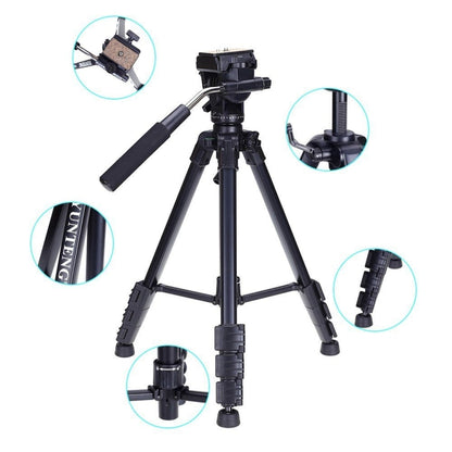 YUNTENG VCT-691 Aluminum Tripod Mount with Fluid Drag Head by YUNTENG