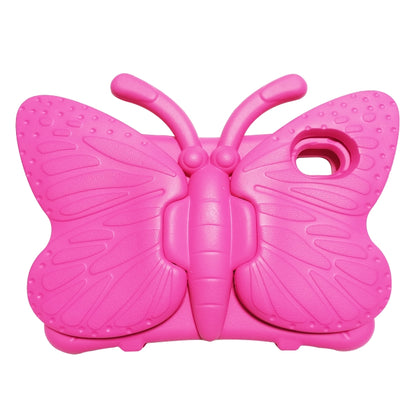 For iPad mini 6 / mini 2024 Butterfly Bracket EVA Shockproof Tablet Case(Rose Red) by bashfashion