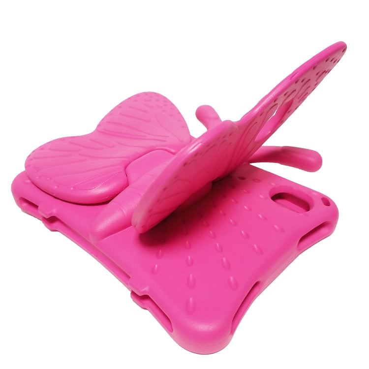 For iPad mini 6 / mini 2024 Butterfly Bracket EVA Shockproof Tablet Case(Rose Red) by bashfashion