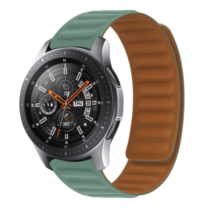 For Samsung Galaxy Gear 2 R380 Silicone Magnetic Watch Band(Pine Needle Green) by bashfashion