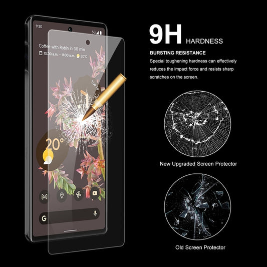 2 PCS For Google Pixel 6 ENKAY Hat-Prince 0.26mm 9H 2.5D Curved Edge Tempered Glass Screen Film by ENKAY