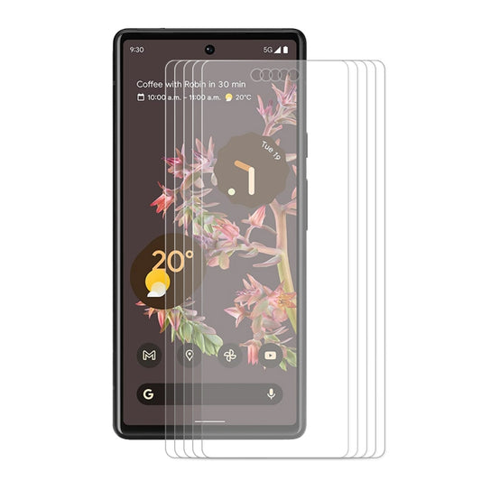 5 PCS For Google Pixel 6 ENKAY Hat-Prince 0.26mm 9H 2.5D Curved Edge Tempered Glass Screen Film by ENKAY
