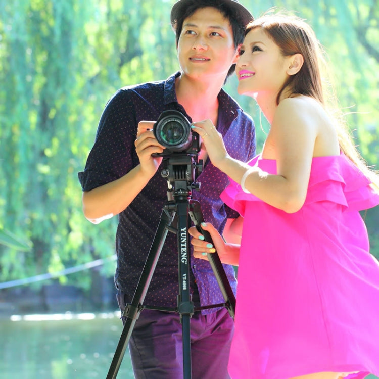 YUNTENG 860 Aluminum Tripod Mount with Fluid Drag Damping Ballhead by YUNTENG