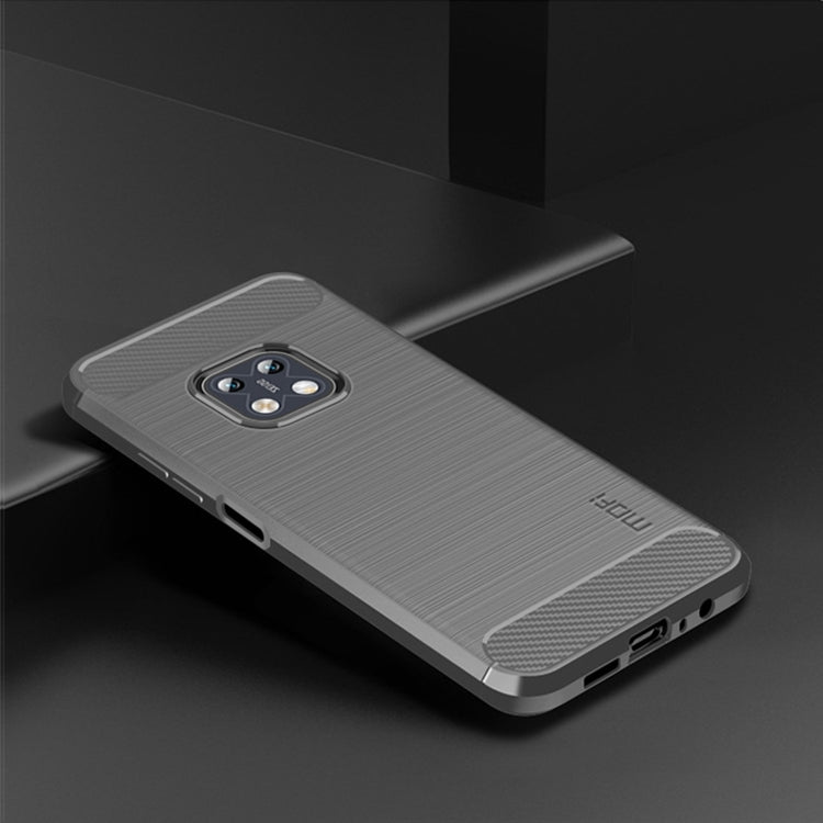 For Nokia XR20 MOFI Gentleness Series Brushed Texture Carbon Fiber Soft TPU Case(Gray) by MOFI
