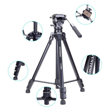 YUNTENG VCT-880 Aluminum Alloy Tripod Mount with Three-Dimensional Tripod Head by YUNTENG