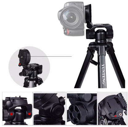 YUNTENG VCT-880 Aluminum Alloy Tripod Mount with Three-Dimensional Tripod Head by YUNTENG