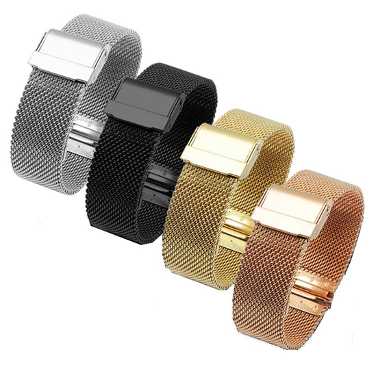 For Huawei Watch 3 Stainless Steel Milan Double Buckle Watch Band(Silver) by bashfashion