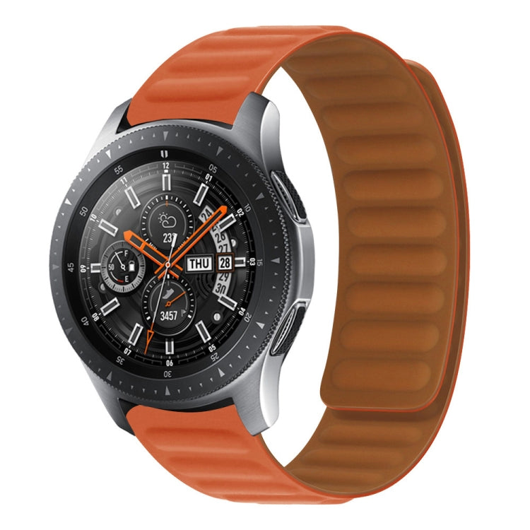 Silicone Magnetic Watch Band For Samsung Galaxy Gear Sport(Orange Red) by bashfashion