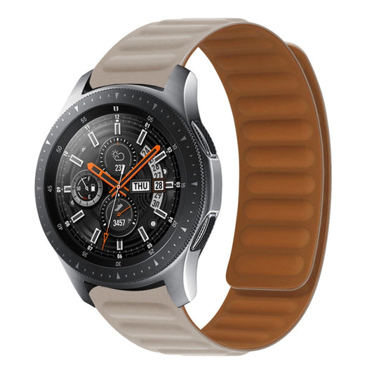 Silicone Magnetic Watch Band For Samsung Galaxy Gear Sport(Khaki) by bashfashion