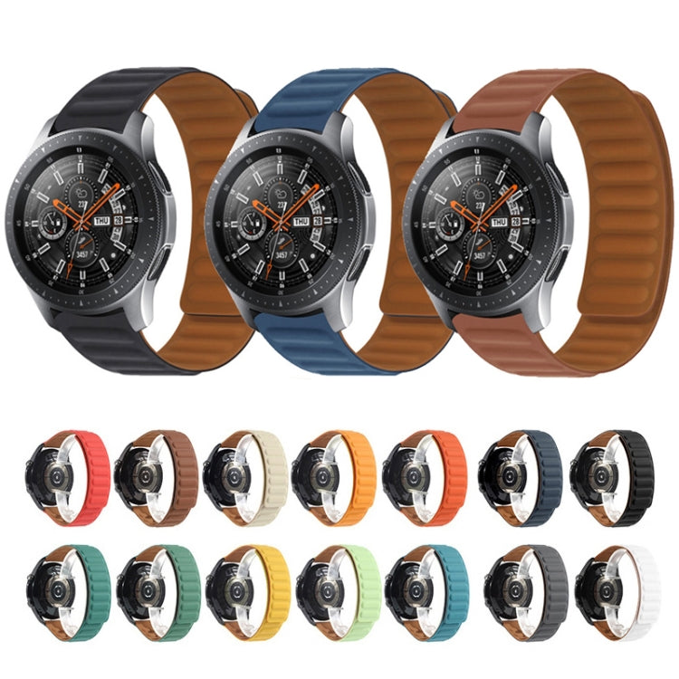 Silicone Magnetic Watch Band For Samsung Galaxy Watch Active(Black) by bashfashion