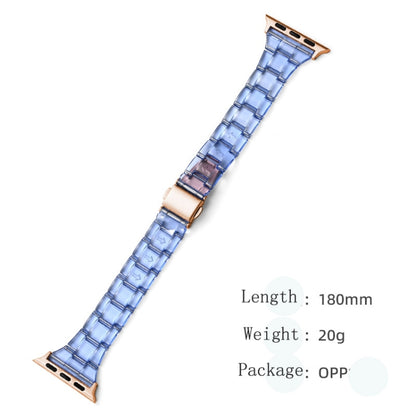 Candy Color Three-Bead Small Waist Strap For Apple Watch Series 9&8&7 41mm / SE 3&SE 2&6&SE&5&4 40mm / 3&2&1 38mm(Black) by bashfashion