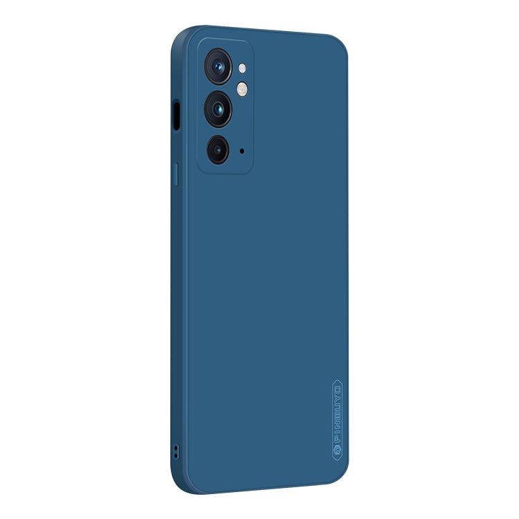 For OnePlus 9RT 5G PINWUYO Liquid Silicone TPU Phone Case(Blue) by PINWUYO