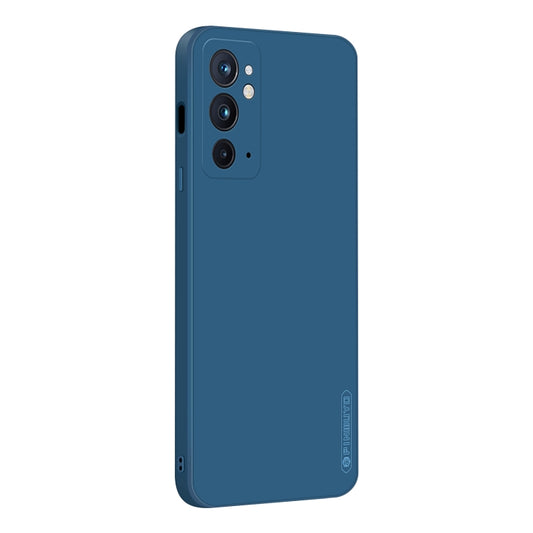 For OnePlus 9RT 5G PINWUYO Liquid Silicone TPU Phone Case(Blue) by PINWUYO