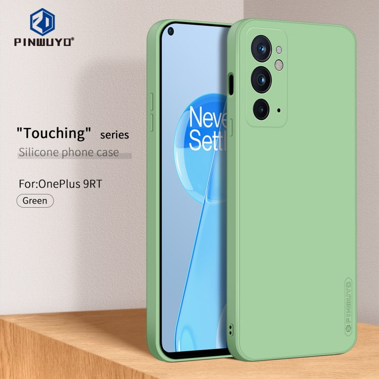 For OnePlus 9RT 5G PINWUYO Liquid Silicone TPU Phone Case(Green) by PINWUYO