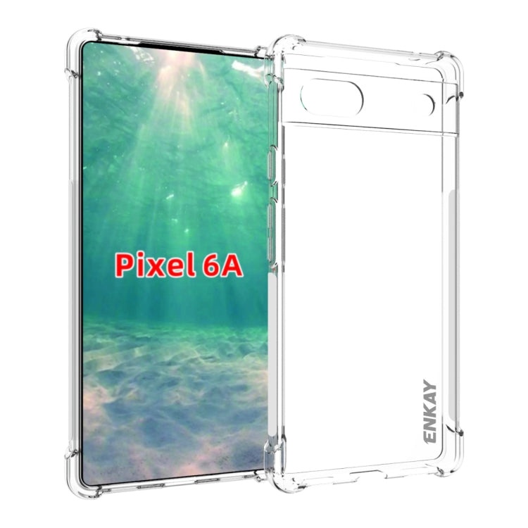 For Google Pixel 6A ENKAY Transparent TPU Shockproof Case by ENKAY