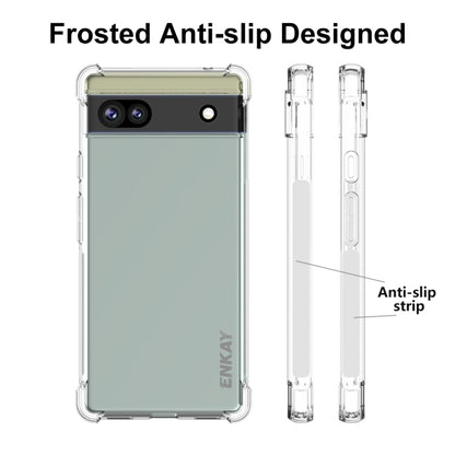 For Google Pixel 6A ENKAY Transparent TPU Shockproof Case by ENKAY