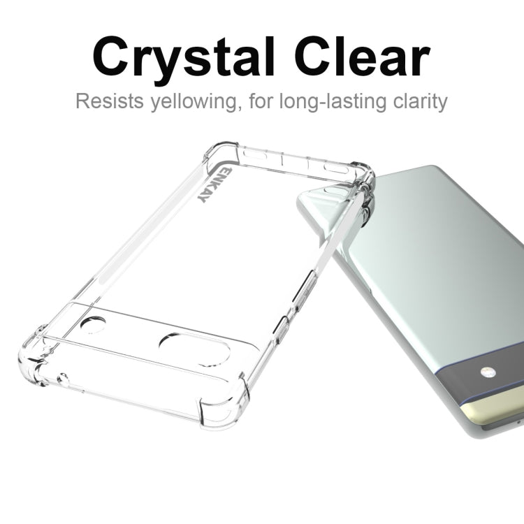 For Google Pixel 6A ENKAY Transparent TPU Shockproof Case by ENKAY