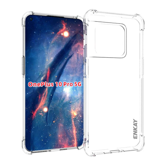 For OnePlus 10 Pro 5G ENKAY Transparent TPU Shockproof Case by ENKAY