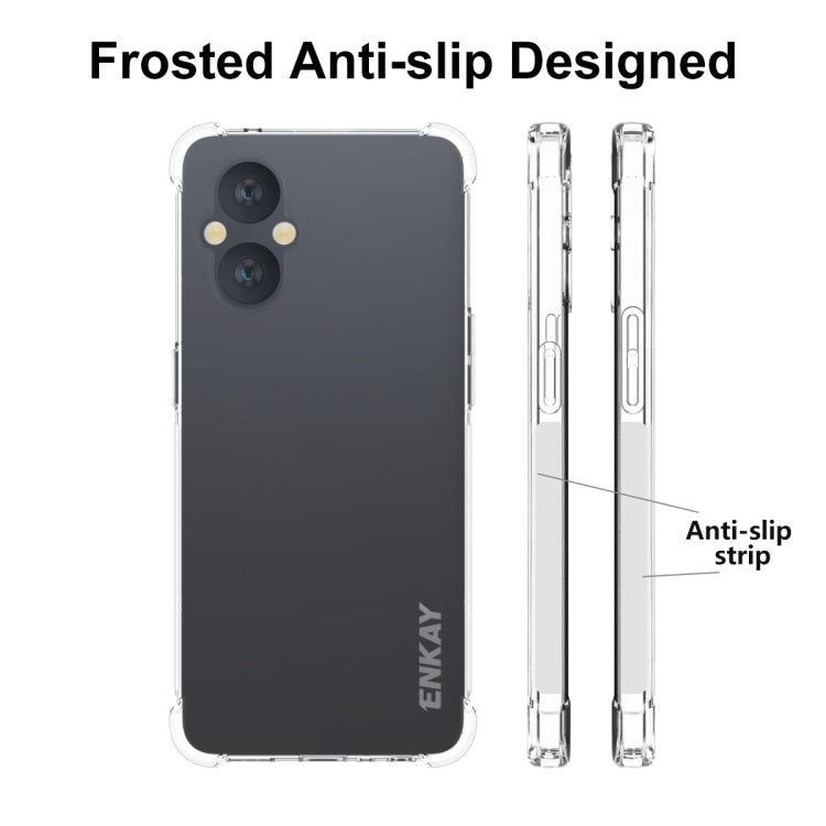 For OnePlus Nord N20 5G ENKAY Transparent TPU Shockproof Case by ENKAY