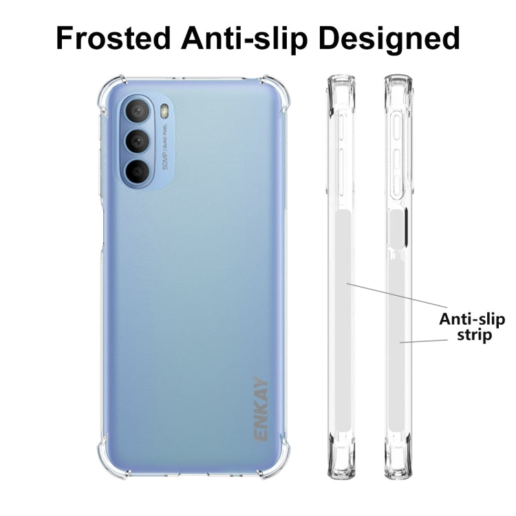 For Motorola Moto G31 4G / G41 4G ENKAY Transparent TPU Shockproof Case by ENKAY