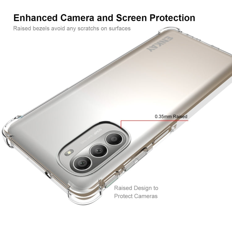 For Motorola Moto G51 5G ENKAY Transparent TPU Shockproof Case by ENKAY