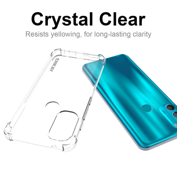 For Motorola Moto G71 5G ENKAY Transparent TPU Shockproof Case by ENKAY