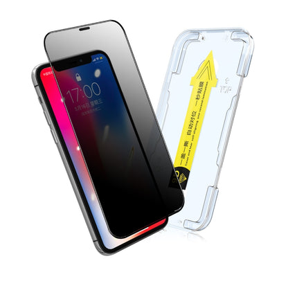 ENKAY Quick Stick Anti-peeping Tempered Glass Film For iPhone 11 Pro Max / XS Max by ENKAY