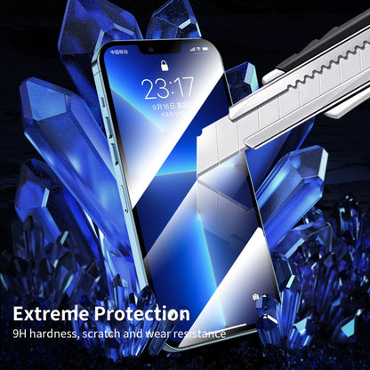 For iPhone 13 Pro Max ENKAY Quick Stick Anti-peeping Tempered Glass Film by ENKAY