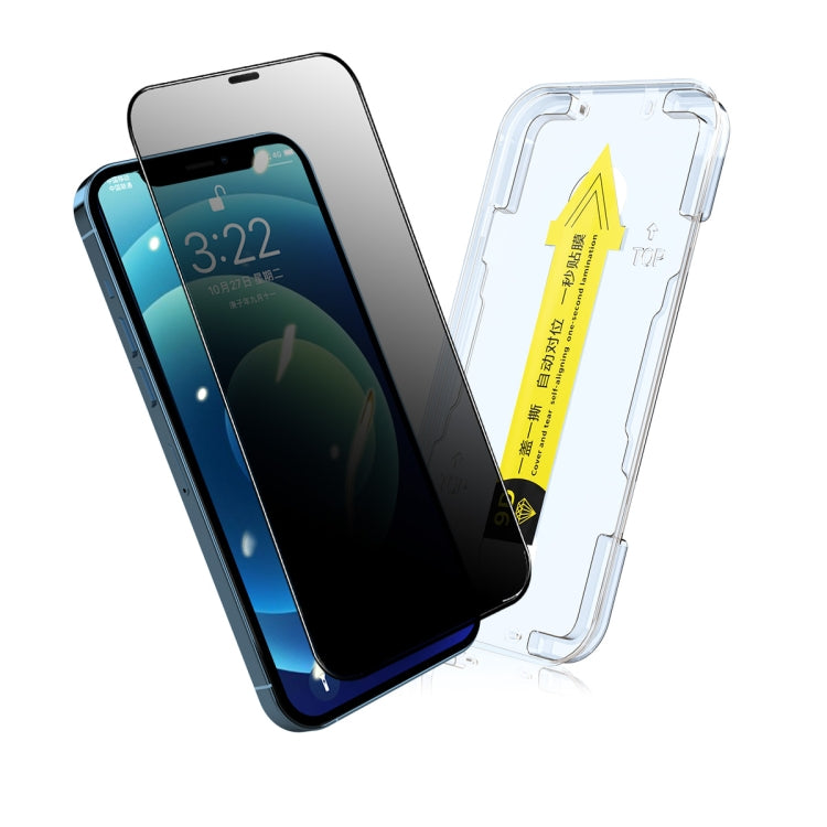 For iPhone 12 / 12 Pro ENKAY Quick Stick Anti-peeping Tempered Glass Film by ENKAY