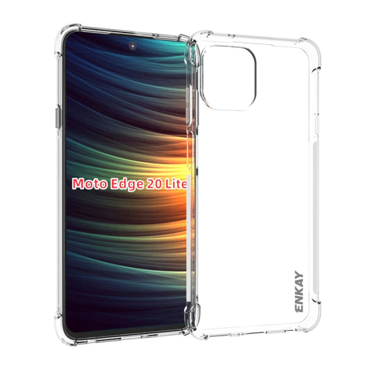 For Motorola Edge 20 Lite ENKAY Transparent TPU Shockproof Case by ENKAY