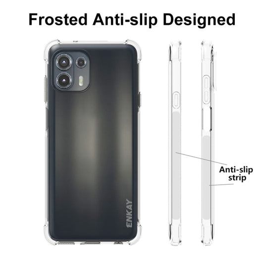 For Motorola Edge 20 Lite ENKAY Transparent TPU Shockproof Case by ENKAY