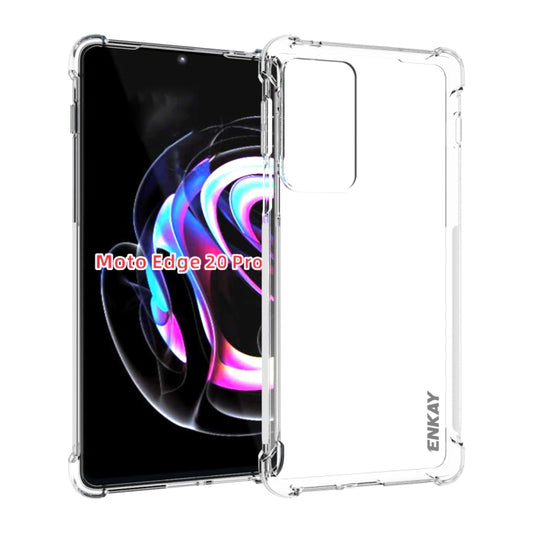 For Motorola Edge 20 Pro ENKAY Transparent TPU Shockproof Case by ENKAY