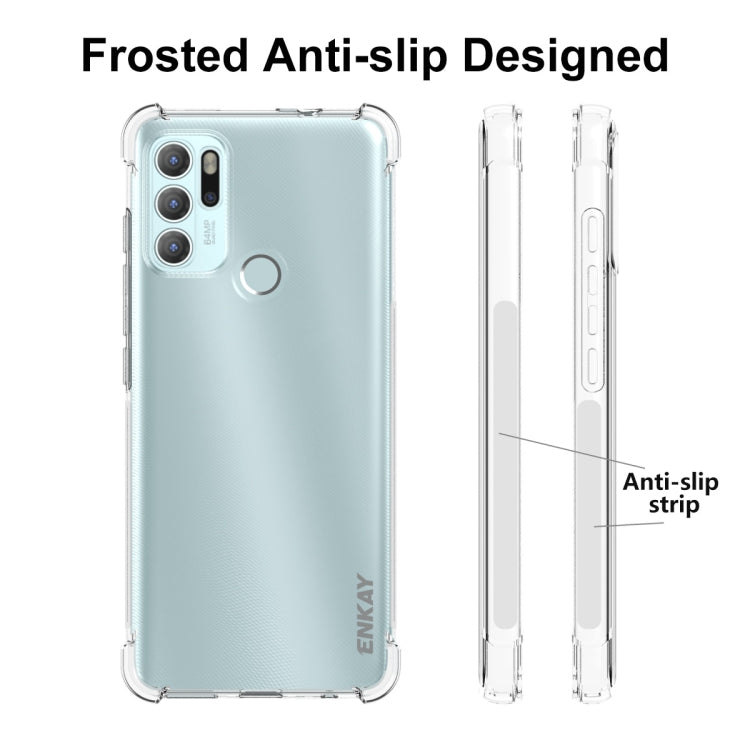 For Motorola Moto G60S ENKAY Transparent TPU Shockproof Case by ENKAY