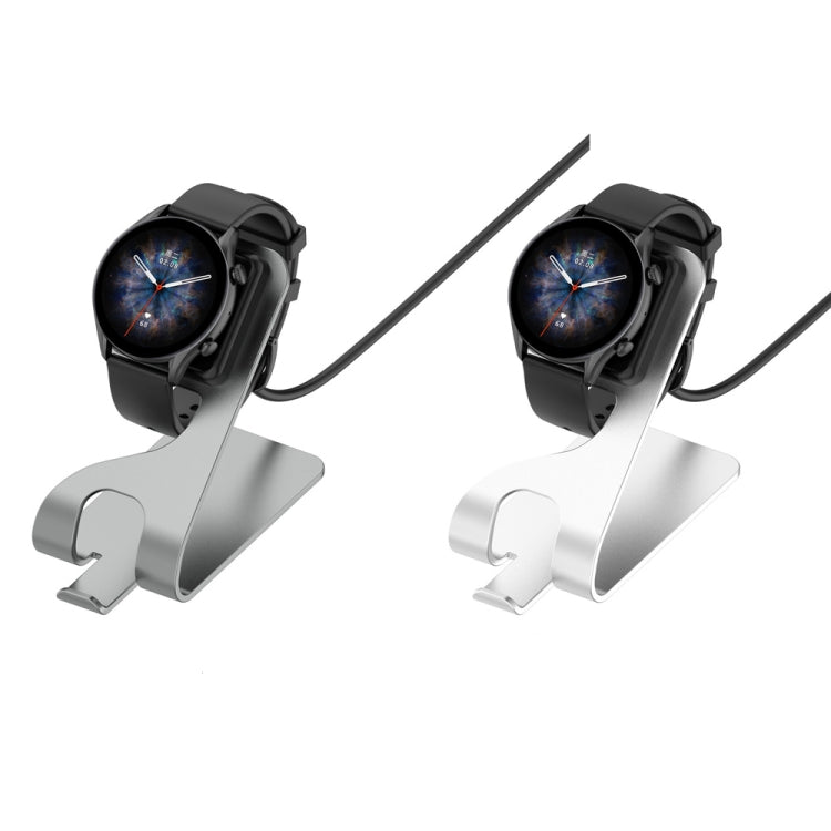 For Huami Amazfit GTS 3 / GTR 3 / GTR 3 Pro Fast Charging Magnetic Stand(Silver) by bashfashion